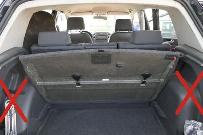 VW Golf Plus 5M Ladeboden Verkleidung Abdeckung Kofferraum Teppich Boden doppel