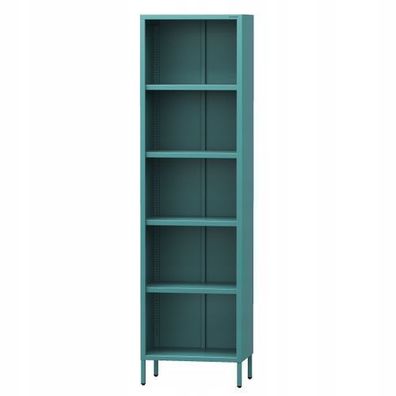 Jan Nowak Bücherregal 4 höhenverstellbaren Einlegeböden 50 x 180 x 35 cm Seegrün