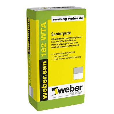 weber. san 162 WTA Sanierputz <1,5mm 25kg naturweiß