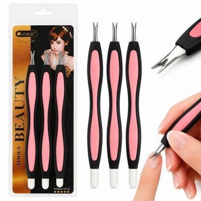 Set Raspel Nagelhauttrimmer Maniküre pink