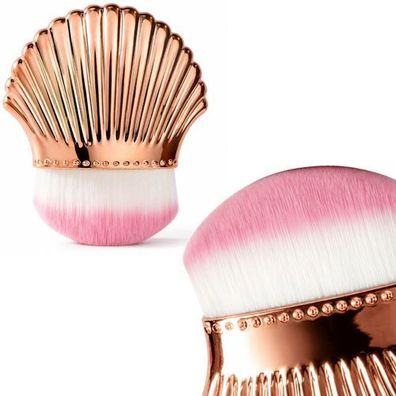 Make-up Konturpinsel im Muschel-Design, Kupferfarben