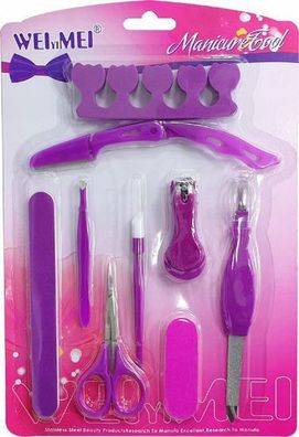 Maniküre-Set Trimmer Schere Feile Pinzette Nagelknipser Feilenset