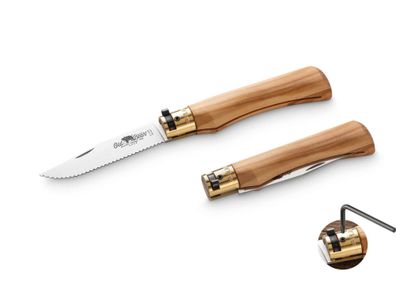 Old Bear Classic 1.4060 Olive Serrated XL, Taschenmesser, Wellenschliff