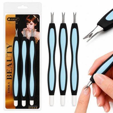 Set Raspel Nagelhauttrimmer Maniküre blau