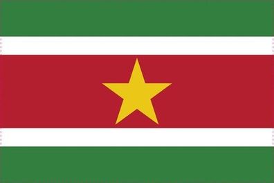 Suriname Flagge Aufkleber Sticker Fahne selbstklebend 5-60cm breit ES-FL-SUR