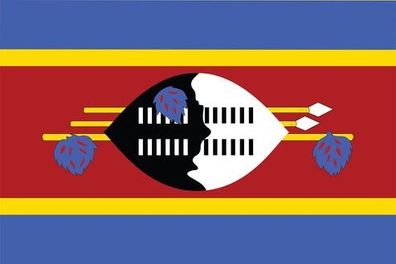 Swasiland Flagge Aufkleber Sticker Fahne selbstklebend 5-60cm breit ES-FL-SWS