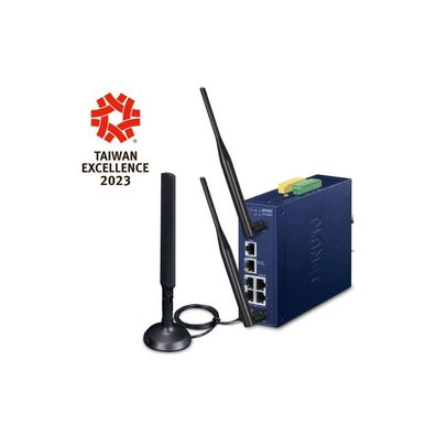 PLANET Industrial 5-Port GE LoRaWAN WLAN Gateway LCG-300W-EU