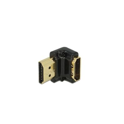 Delock DELOCK HDMI Adapter A -> A Bu/St 90° unten 4K Metallgehäuse