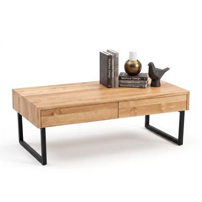 Couchtisch 110x35x60 Wohnzimmertisch Sofatisch Wildeiche #4548