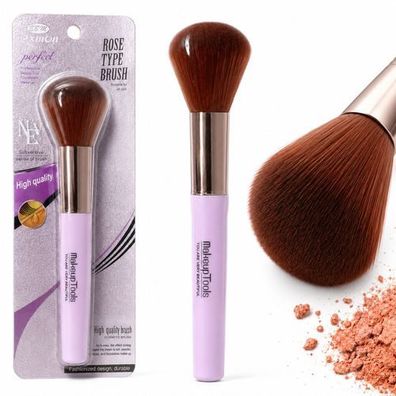 Make-up-Pinsel für Rouge, Bronzer, losen Puder und Mineral-Foundation in Lila