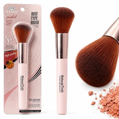 Make-up-Pinsel Rosa für Rouge, Bronzer, loses Puder & Mineral-Foundation