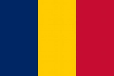 Tschad Flagge Aufkleber Sticker Fahne selbstklebend 5-60cm breit ES-FL-TSC