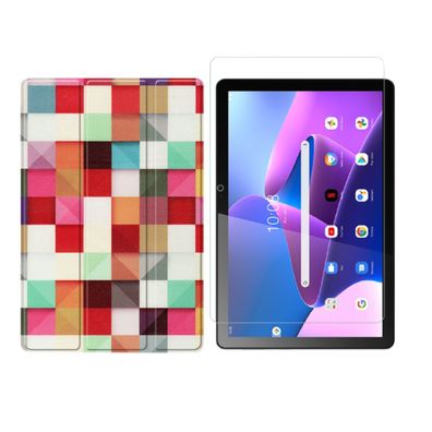 2in1 Tablet Set für Lenovo Tab M10 3. Gen. 2022 TB-328F 10.1 Zoll Cover + Folie