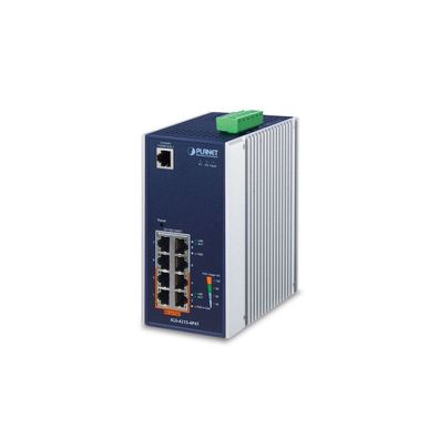 PLANET Industrial 4-Port 10/100/1000T 802.3at PoE + 4-Port