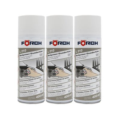 3x FOERCH L210 Multiprimer Grundierfueller 0.4 LTR Filler Füller