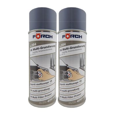 2x FOERCH L284 1K MULTI-GRUNDIERUNG 0.4 LTR Grundierfüller Stahl