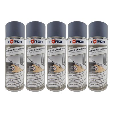 5x FOERCH L284 1K MULTI-GRUNDIERUNG 0.4 LTR Grundierfüller Stahl