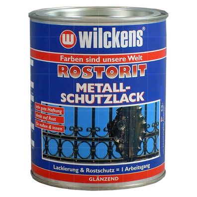 Wilckens Rostorit Metallschutzlack Glaenzend 0.75 LTR Rostumwandler Lackierung