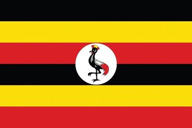 Uganda Flagge Aufkleber Sticker Fahne selbstklebend 5-60cm breit ES-FL-UGN