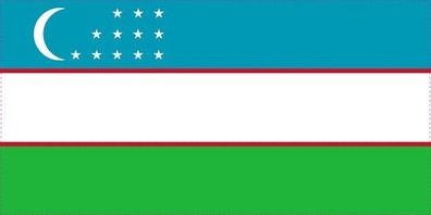 Usbekistan Flagge Aufkleber Sticker Fahne selbstklebend 5-60cm breit ES-FL-USB