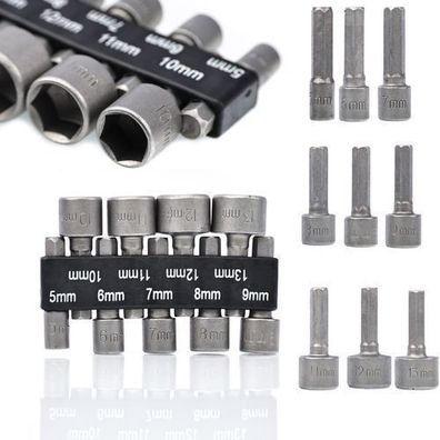 Rosfix Stecknuss Set 5–13 mm – 1/4 Zoll Antrieb | Edelstahl, 9-tlg