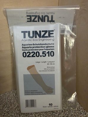 TUNZE Aquarium Schutzhandschuhe 10 Stück mit Armschutz vor Nesseltieren Marine
