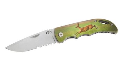 Herbertz CJH Taschenmesser Jagd, Reh, Linerlock, Hosenclip