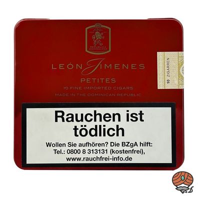León Jimenes Petites Schachtel mit 10 Zigarillos