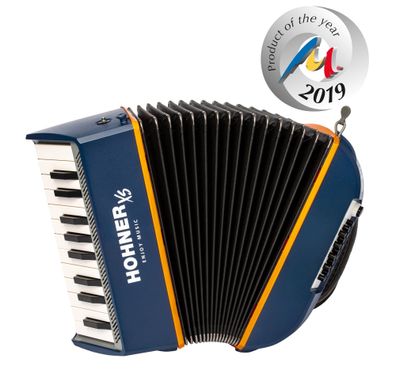 Hohner XS Kinderakkordeon blau-orange - Art. 212013