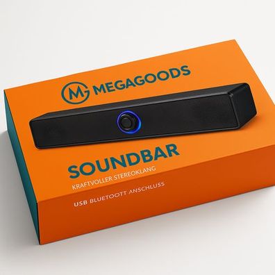 PC Soundbar Bluetooth Lautsprecher USB TV Gaming Stereo DE