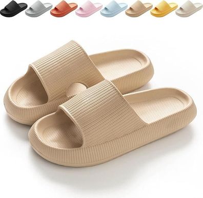 Rutschfeste Badeschuhe für Damen & Herren – Bequeme EVA Badelatschen, Leichte Cloud S