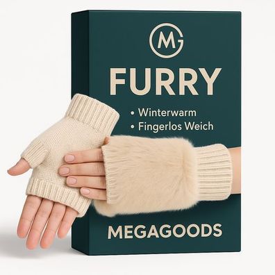 Mink-Fleece-Handschuhe Damen winterwarm fingerlos weich DE