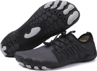 Barfußschuhe Herren & Damen, Wasserschuhe schnell trocknend, rutschfest & leicht, wei