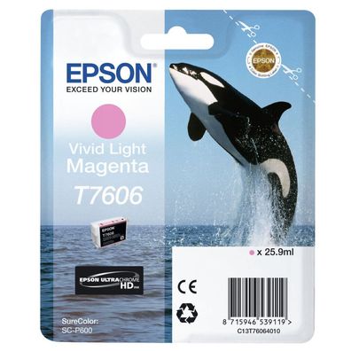 Epson Tintenpatrone vivid light magenta T 7606 N