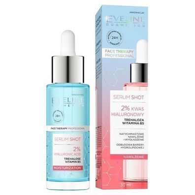 Eveline Cosmetics Gesichts-Therapie Professionelles Serum 2% Hyaluronsäure, 30 m