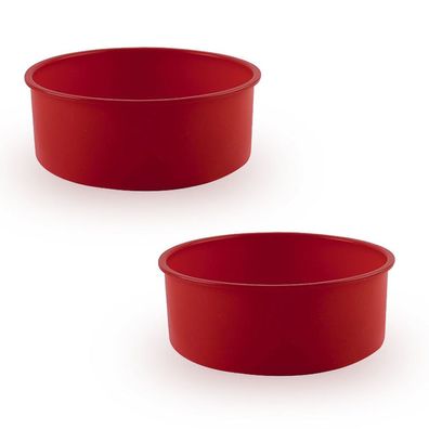 Runde Brotform aus Silikon, 20,3 cm, Kuchenform, runde Backform, 2er-Set, Antihaft-Ba
