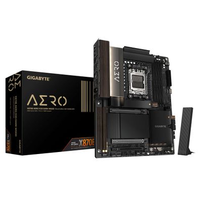 Gigabyte X870E AERO X3D DARK WOOD Mainboard ? Unterstützt AMD Ryzen 9000 CPUs, digita