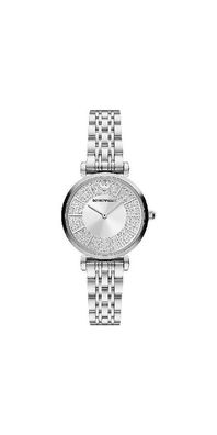 Emporio Armani Gianni T Bar Damenuhr Silber