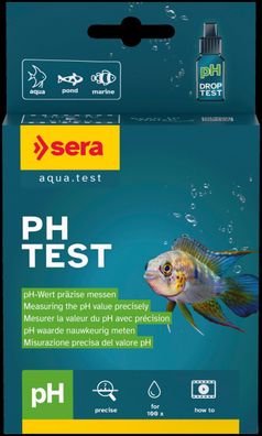 Sera pH Test - pH-Wert-Test 15ml ca. 100 Tests Wassertest Aquarium + Gartenteich