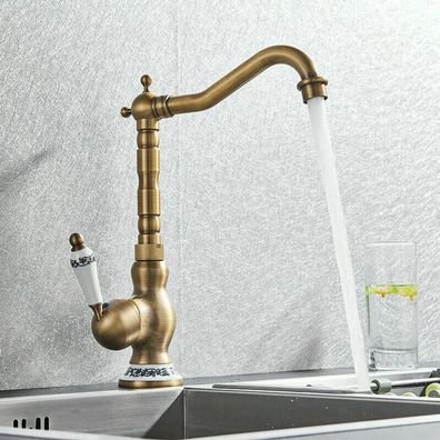 Vintage Retro wasserhahn küche Einhandmischer Mischbatterie Küchenarmatur Bad