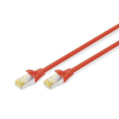 Digitus CAT 6A S/FTP Patchkabel, 3m, rot