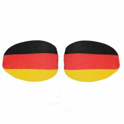 Autospiegelfahnen-Set 2 tlg. Deutschland Fußball Fanartikel Spiegelfahne Neu!!!