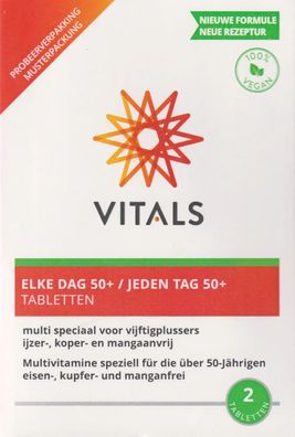 Vitals Jeden Tag 50+ Multivitamine, 2 Tabletten Pröbchen