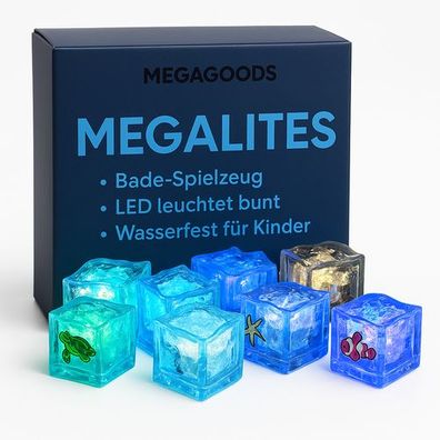 Bade-Spielzeug LED leuchtet bunt wasserfest für Kinder Geschenk DE