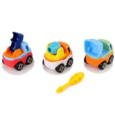 LeanToys Set mit 3 zerlegbaren Bauautos zum Schrauben mit Schraubendreher