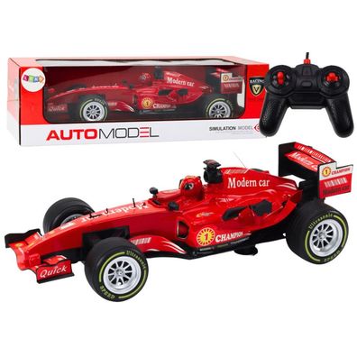 LeanToys RC Rennwagen ferngesteuert 1:12 Rot mit Lichtern und Geräuschen