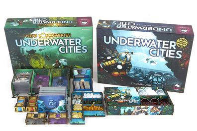 Underwater Cities - Deluxe Insert aus Holz (UV-Print)