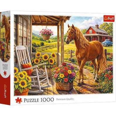 Trefl, Pferd auf der Farm - 1000 Teile Puzzle