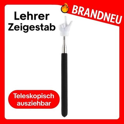 Lehrer Zeigestab teleskopisch ausziehbar Finger?Pointer für Klassenzimmer Präsentatio