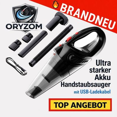 Oryzom™ Akku Handstaubsauger Ultra Stark Kabellos Auto & Haushalt USB Ladegerät